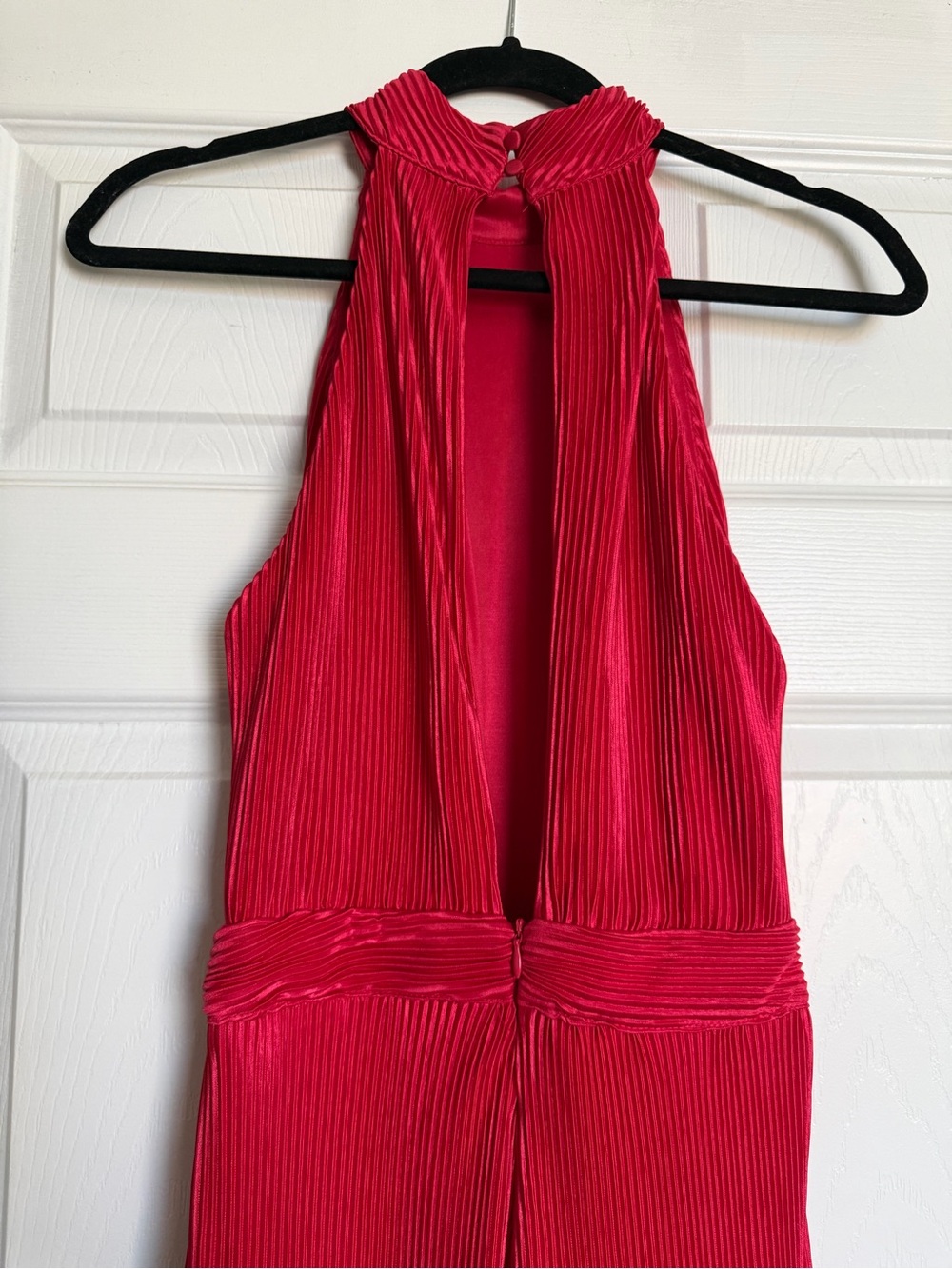 Fate Red Ribbed Jumpsuit - Picture 4 of 9